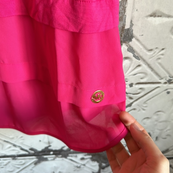 Micheal Kors hot pink chiffon tank - Picture 3 of 5
